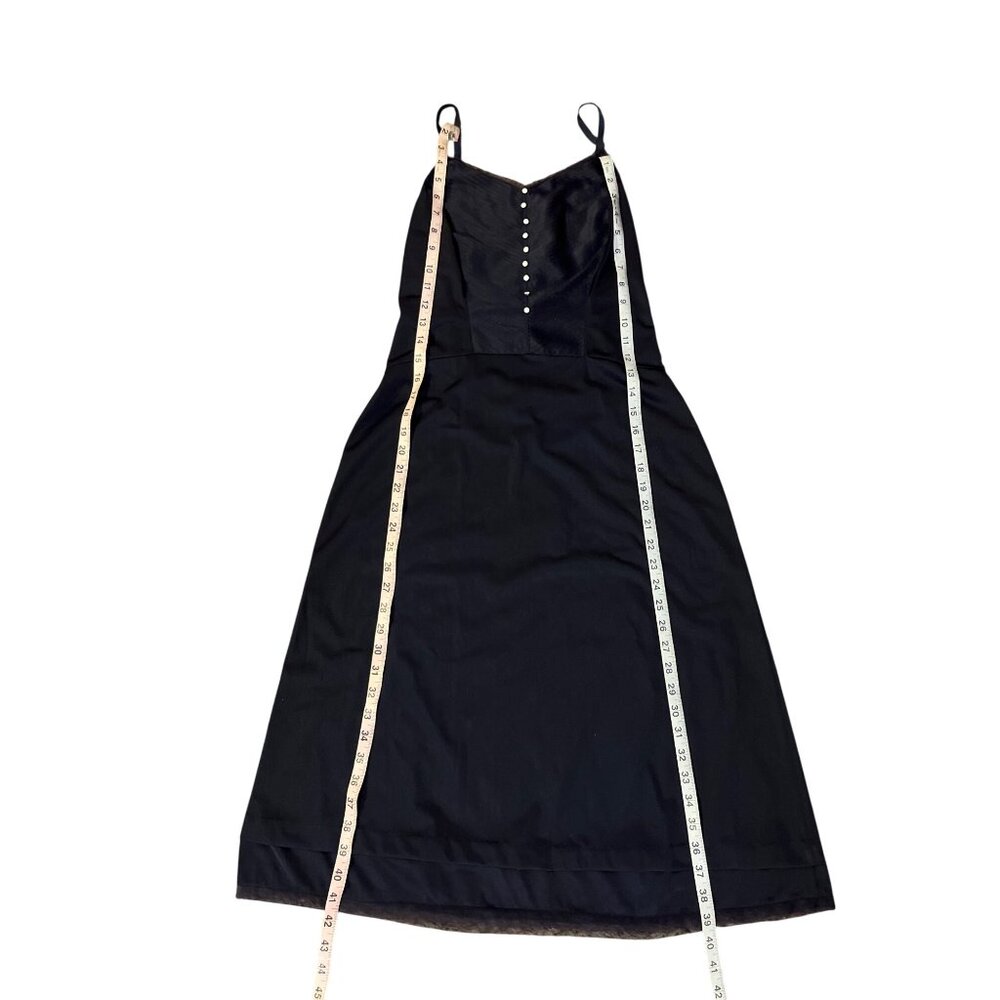 Vintage Style Dark Blue Full Slip – Button Detail – Women’s S? Used - Picture 6 of 13
